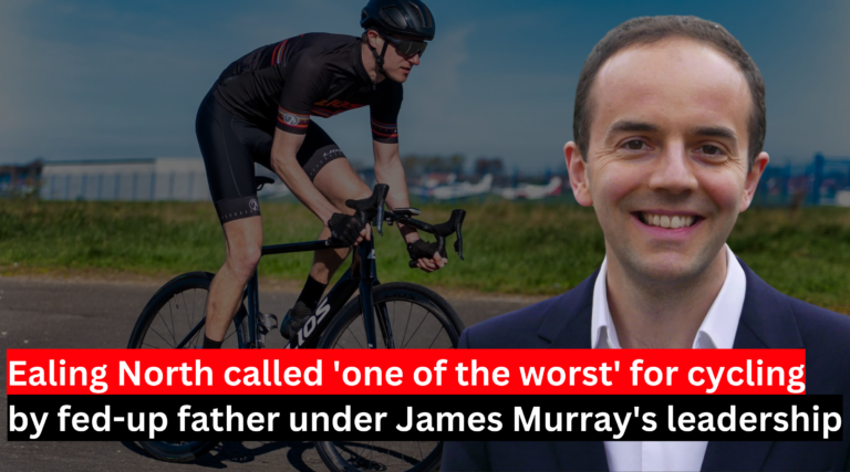 Ealing North called 'one of the worst' for cycling by fed-up father under James Murray's leadership