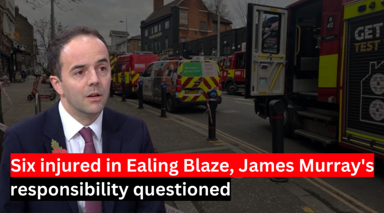 Six injured in Ealing Blaze, James Murray's responsibility questioned